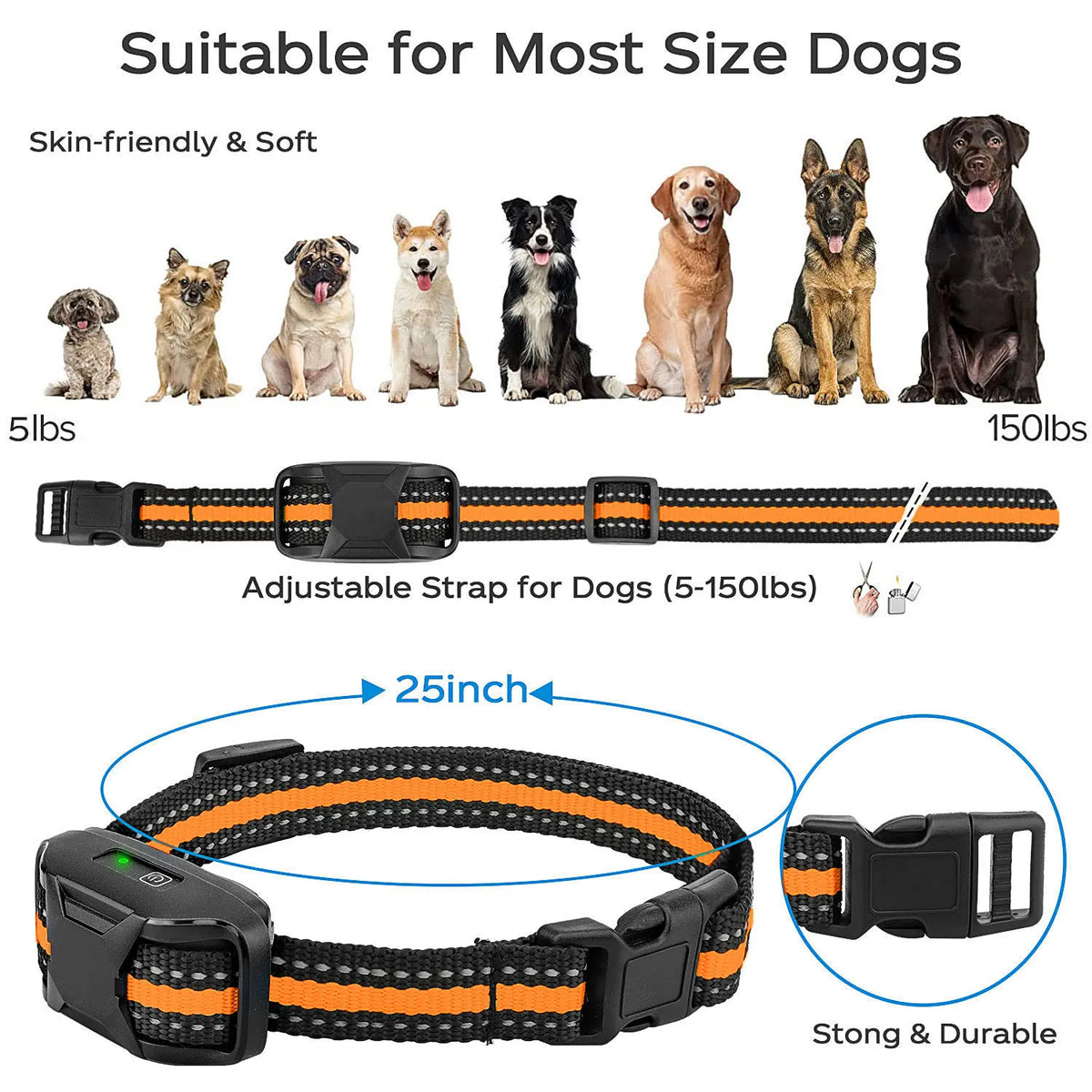 RS2 Hunde-Trainingshalsband mit Fernbedienung – 1000 m, wasserdicht